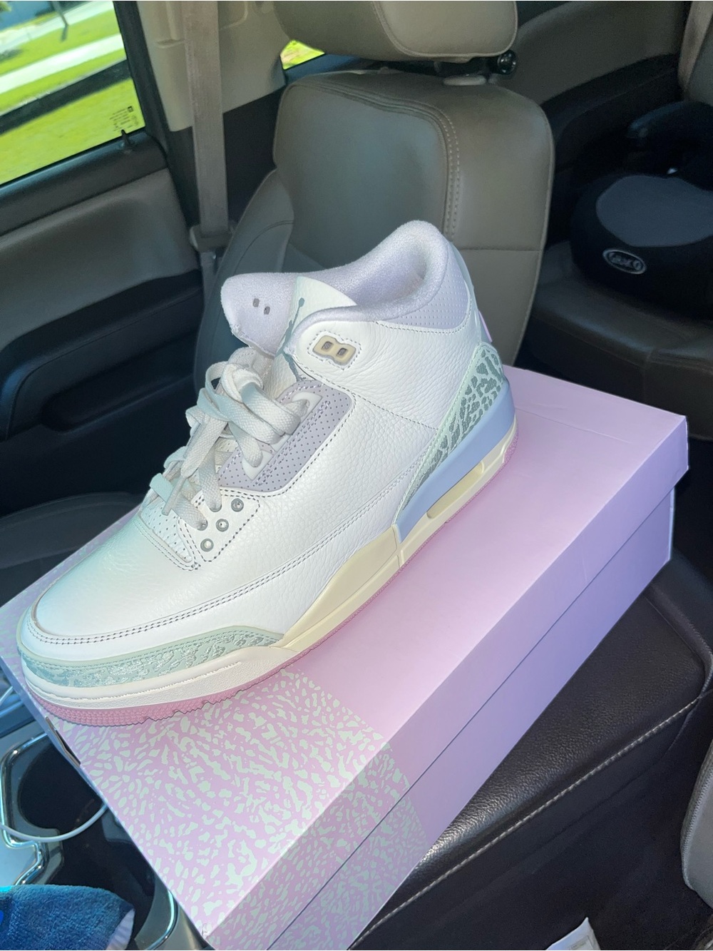 Jordan Women’s White and Silver Low-Top Sneakers - Picture 2 of 4